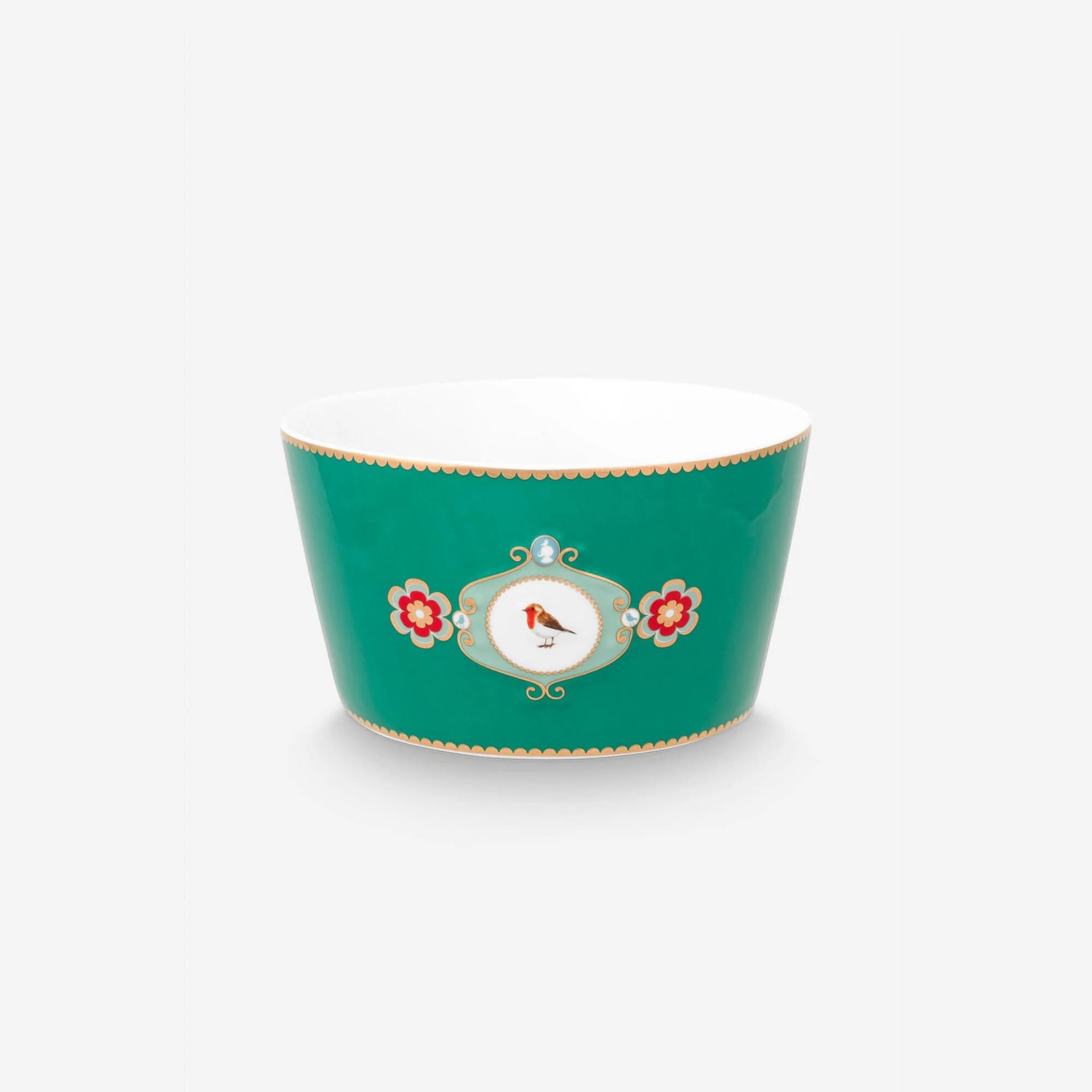 Pip Studio Love Birds Collection Yeşil Porselen Kase 15 Cm