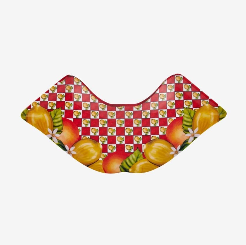 Kırmızı Melamin Meze Tabağı 7 Parça Capri Collection by Chiara Alessi