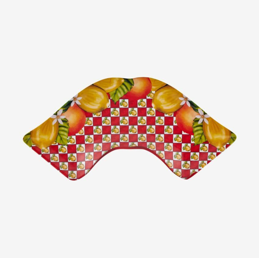 Kırmızı Melamin Meze Tabağı 7 Parça Capri Collection by Chiara Alessi