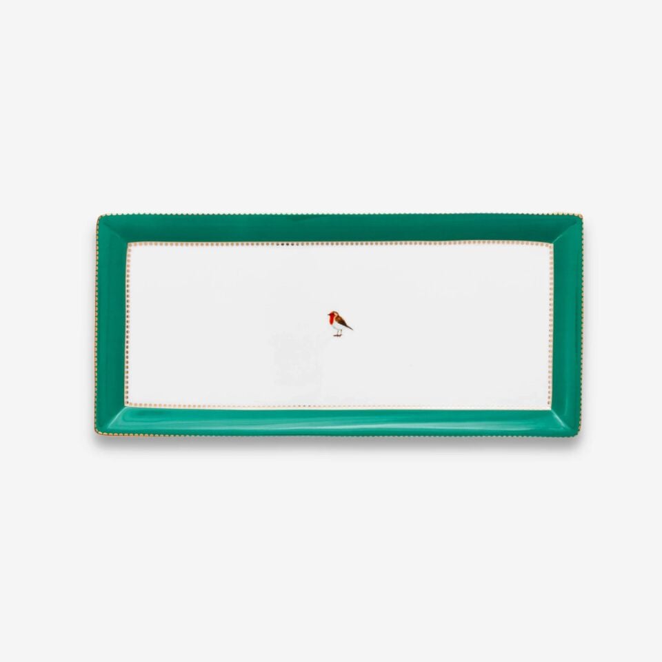 Pip Studio Love Birds Collection Yeşil Porselen Servis Tabağı