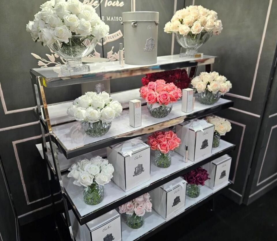 Cote Noire - Luxury Centerpiece 37 Güllü Koku Beyaz