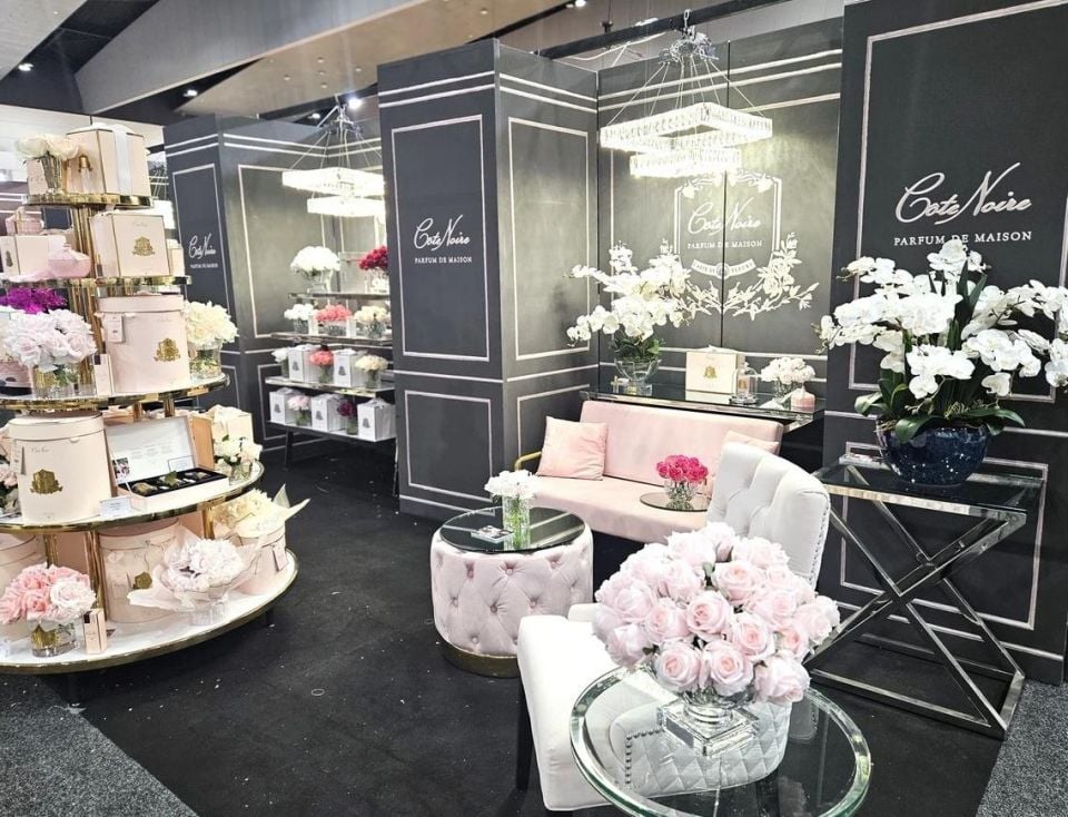 Cote Noire - Luxury Centerpiece 37 Güllü Koku Pembe