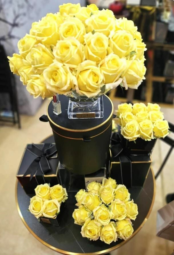 Cote Noire - Luxury Centerpiece 37 Güllü Koku Sarı