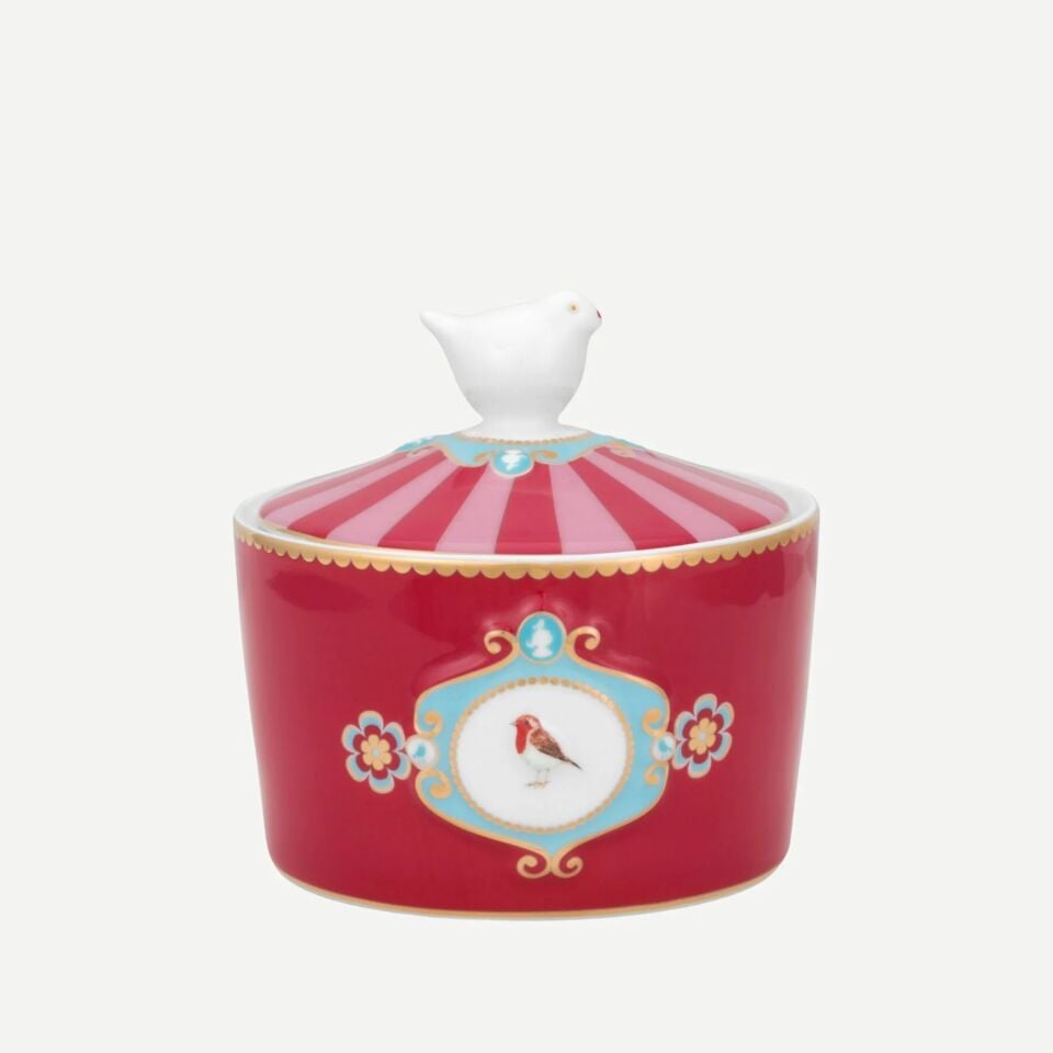 Pip Studio Love Birds Collection Pembe Porselen Sütlük