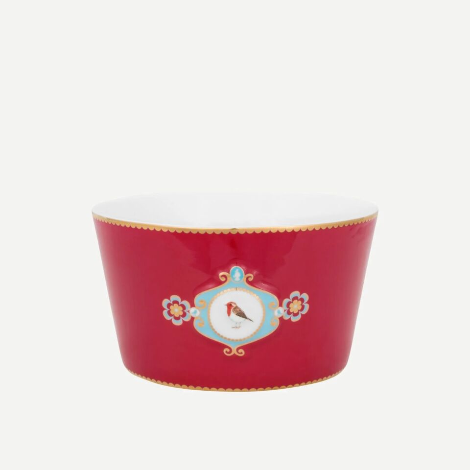 Pip Studio Love Birds Collection Kırmızı Porselen Kase