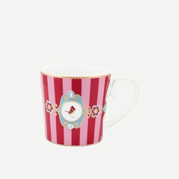 Pip Studio Love Birds Collection Kırmızı Porselen Kupa 250 Ml