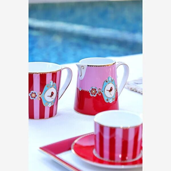 Pip Studio Love Birds Collection Kırmızı Porselen Kupa 250 Ml