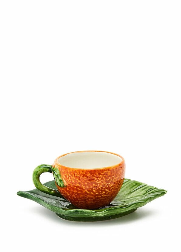 La Ceramica V.B.C Portakal Formlu Espresso Fincanı