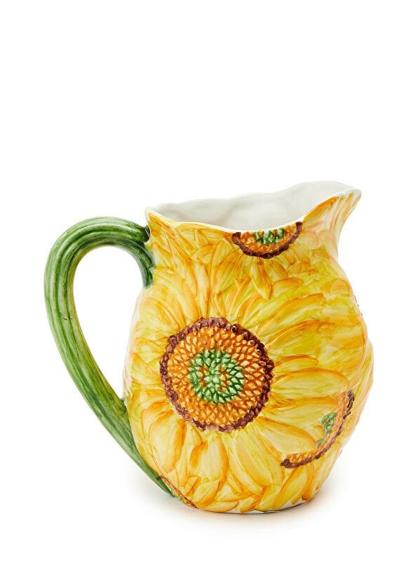 La Ceramica V.B.C Ay Çiçeği Desenli Sürahi