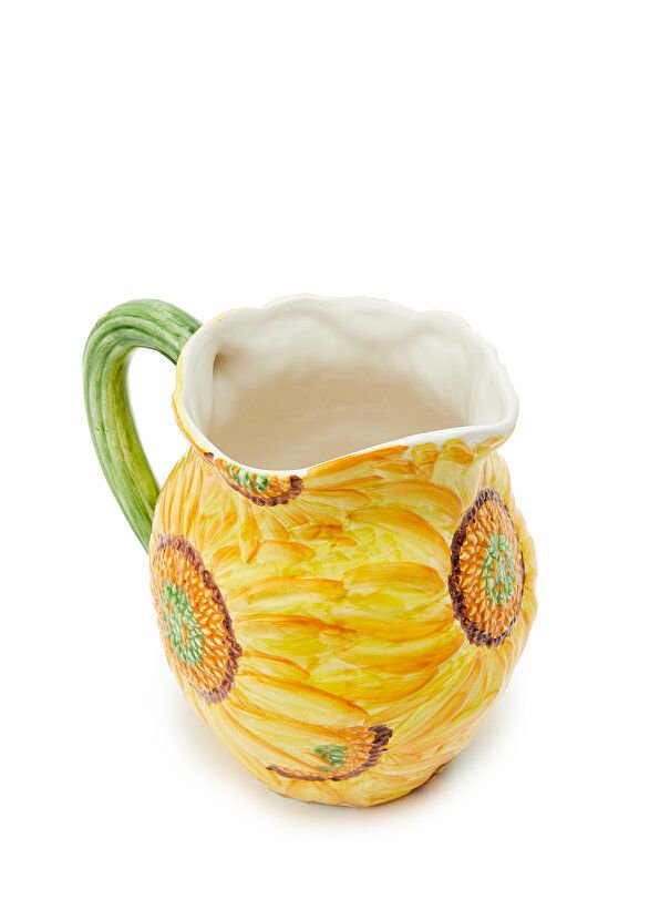 La Ceramica V.B.C Ay Çiçeği Desenli Sürahi