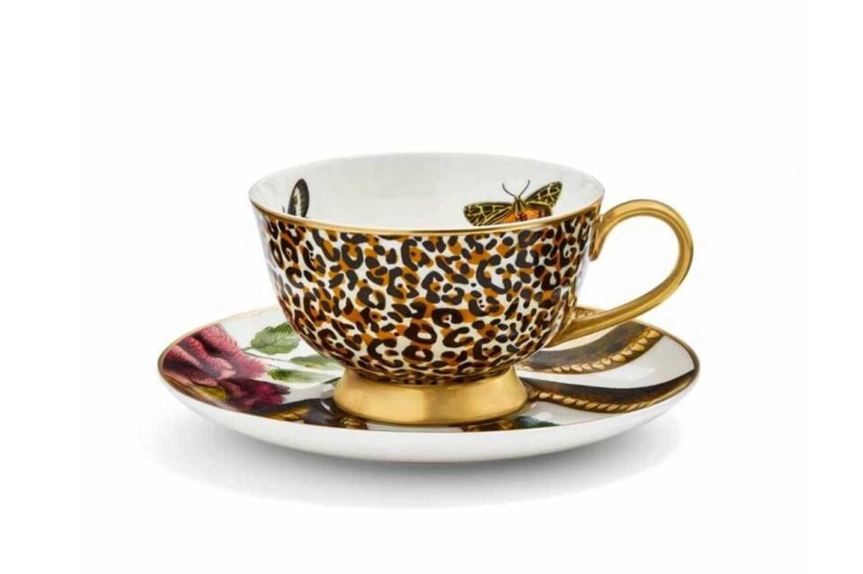 CREATURES OF CURİOSİTY ÇAY FİNCAN+TAB YILAN&LEOPAR