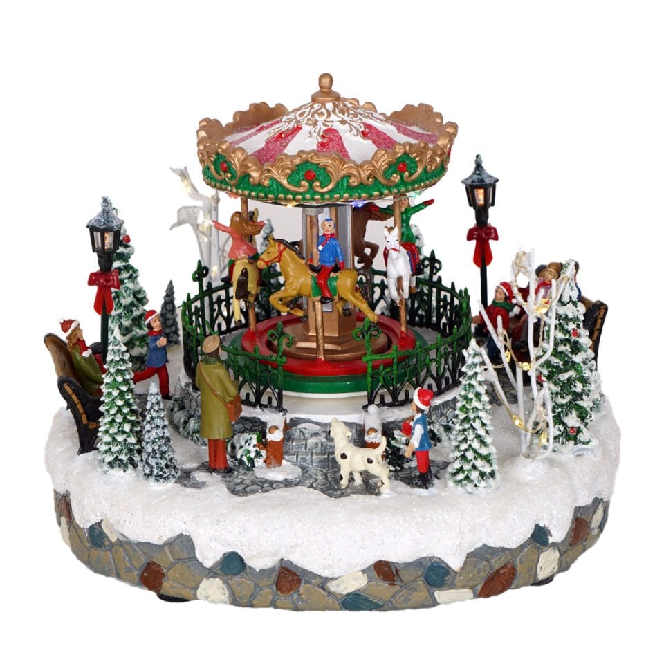 CAROUSELIN PARK MUSICAL ANIMATED 27 CM.