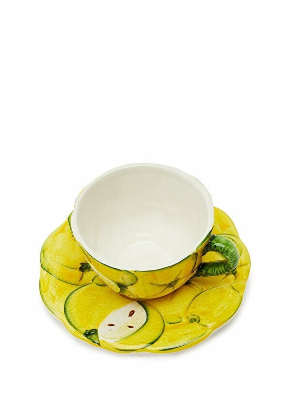 La Ceramica V.B.C Limon Desenli Çay Fincanı