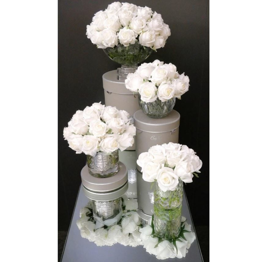 Cote Noire - Luxury Grand Gül Buketi Beyaz