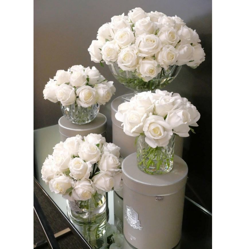 Cote Noire - Luxury Grand Gül Buketi Beyaz