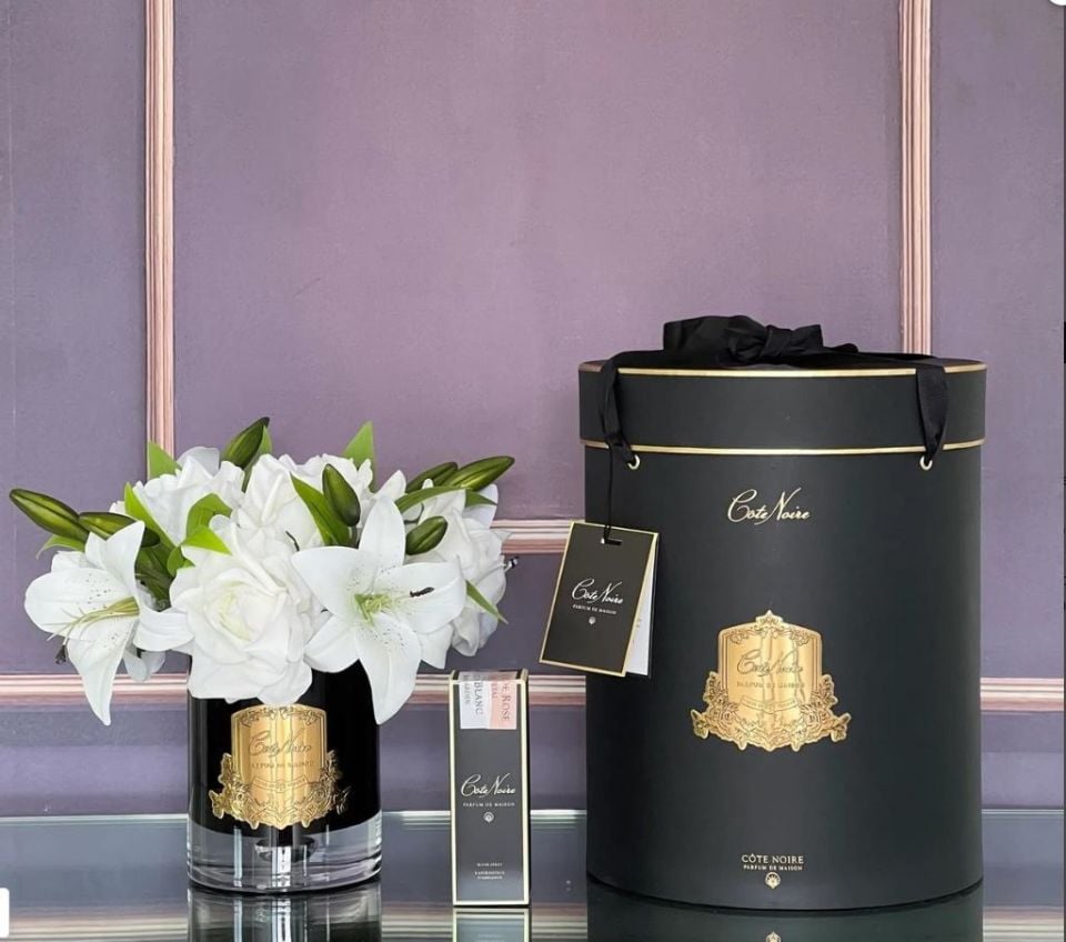 Cote Noire - Luxury Lilyum & Gül Beyaz Gül