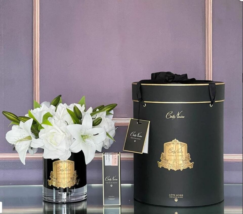 Cote Noire - Luxury Lilyum & Gül Beyaz Gül