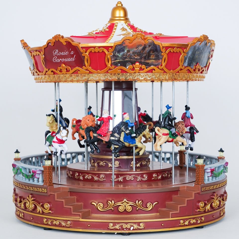 Noel Atlıkarınca Dekorasyonu, 30,48 cm Büyük Boy