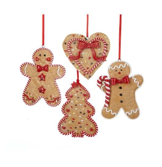 3.4''CLAYDOUGH GINGERBREAD MEN, TREE