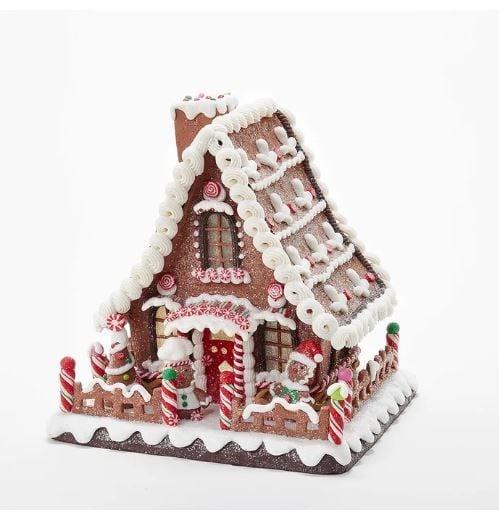 10''CLAYDOUGH GINGERBREAD LED HOUSE
