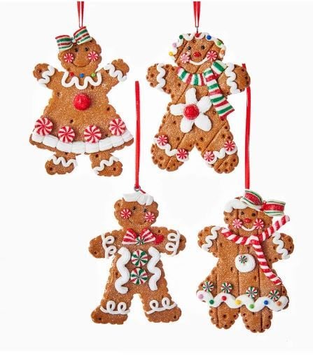 4''CLAYDOUGH GINGERBREAD BOY & GIRL