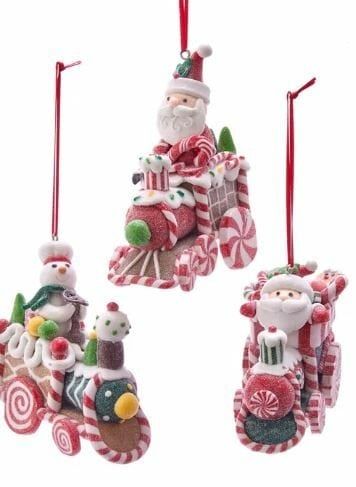 3.5''CLAYDOUGH SANTA & SNOWMAN ON GI