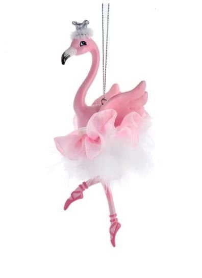 5.63''RESIN FLAMINGO BALLERINA ORN