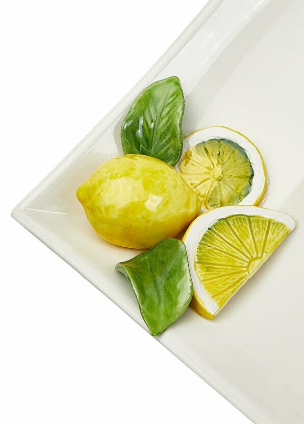 AnnaLuma Kesik Limon Detaylı Dekoratif Tabak