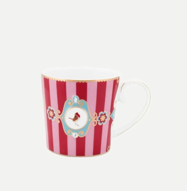 Kırmızı Porselen Kupa 250 Ml Love Birds Collection by Pip Studio