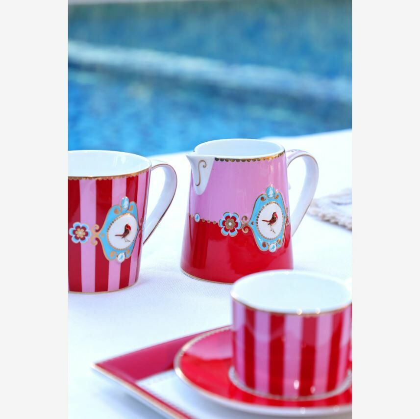 Kırmızı Porselen Kupa 250 Ml Love Birds Collection by Pip Studio