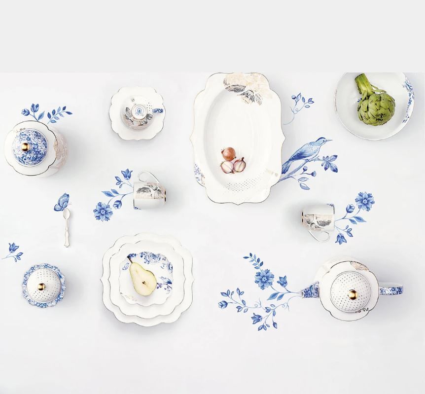 Mavi Beyaz Porselen Çay Fincanı 225 Ml Royal White Collection by Pip Studio