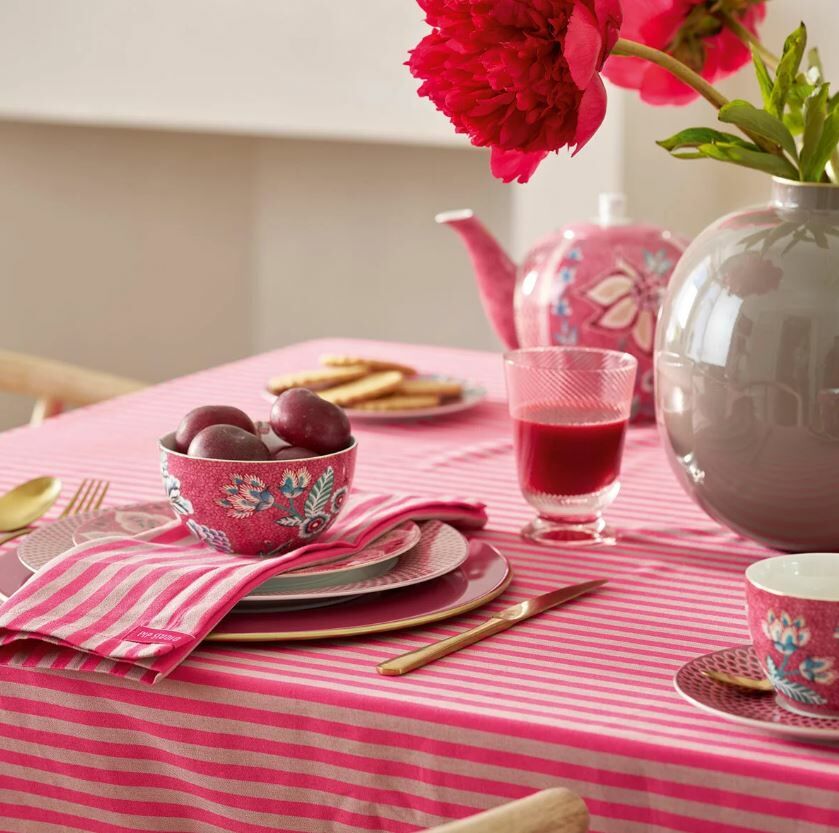 Kırmızı Porselen Kahve Fincan Seti 120 Ml Flower Festival Collection by Pip Studio