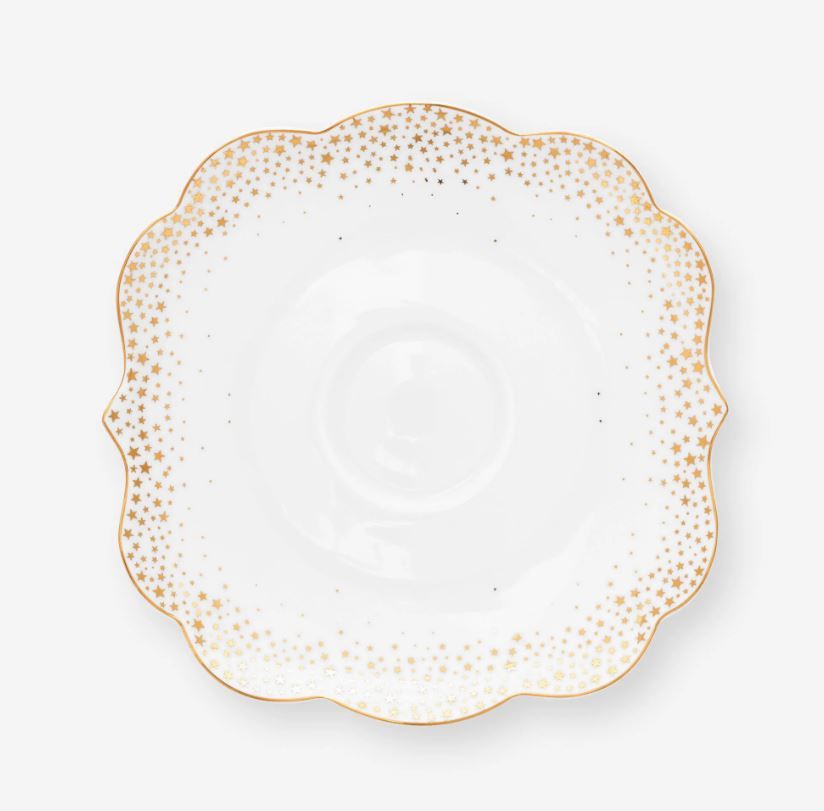 Beyaz Porselen Kahve Fincanı 125 Ml Royal Gold White Collection by Pip Studio