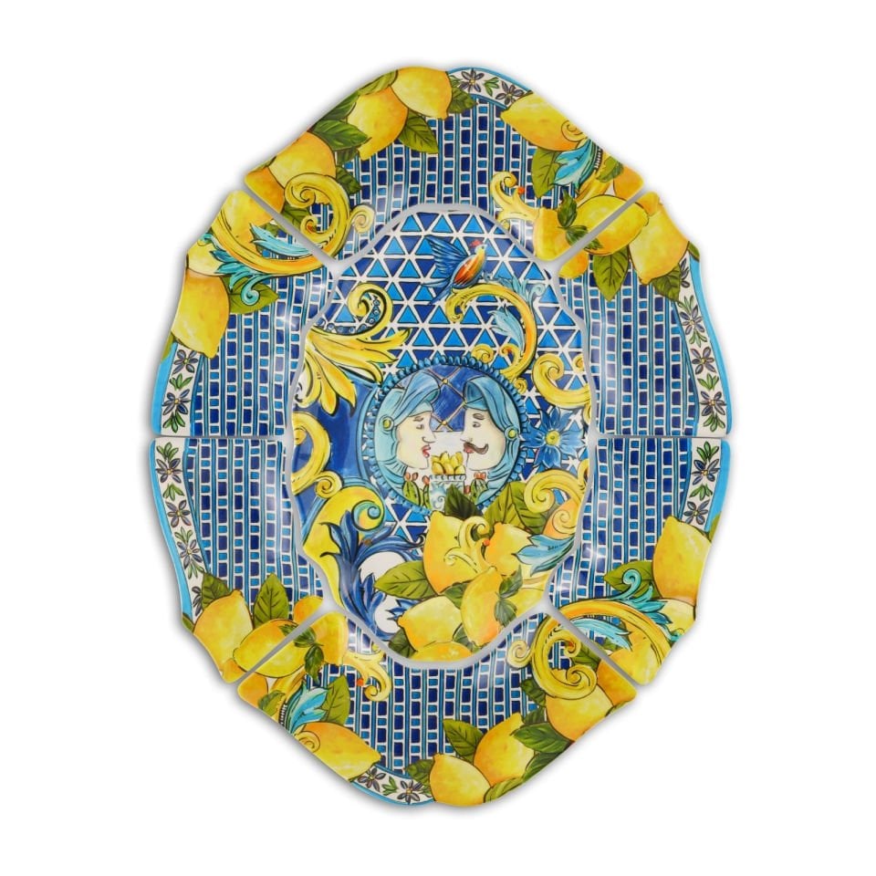 BACI MILANO SICILY 7 PARÇA MEZE TABAĞI MAVİ