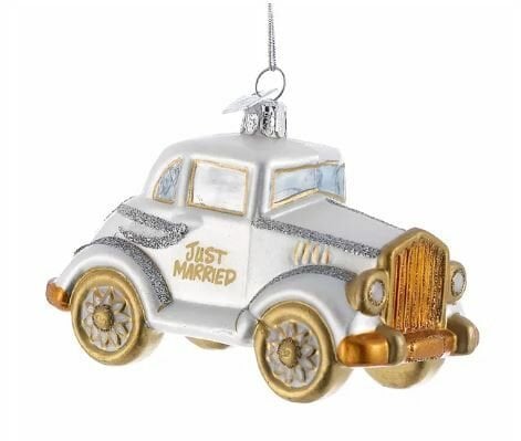 4.5''NOBLE GEMS GLASS WEDDING CAR OR