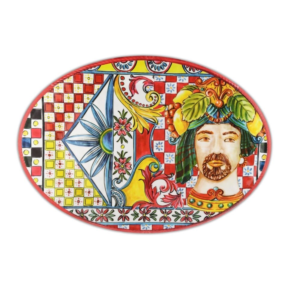 BACI MILANO SICILY OVAL SERVİS TABAĞI 51X35,5 CM