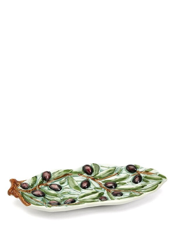 V.B.C La Ceramica Siyah Beyaz Zeytin Dokulu Kaşıklık