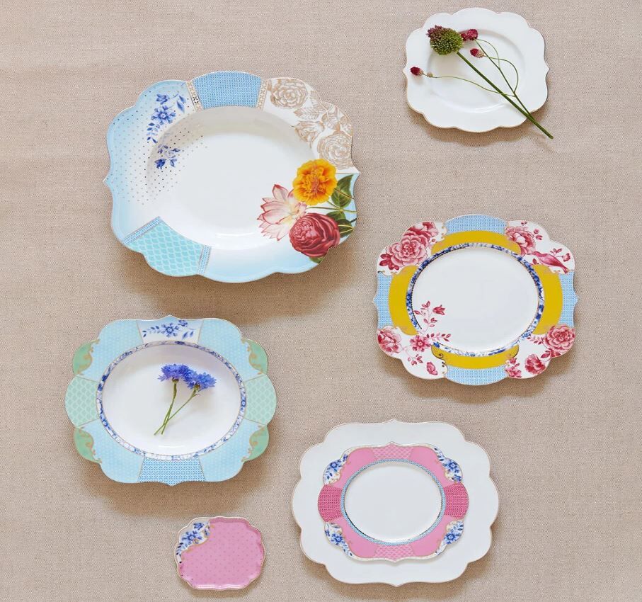 Mavi Porselen Kahvaltı Tabağı 23,5 Cm Royal Collection by Pip Studio