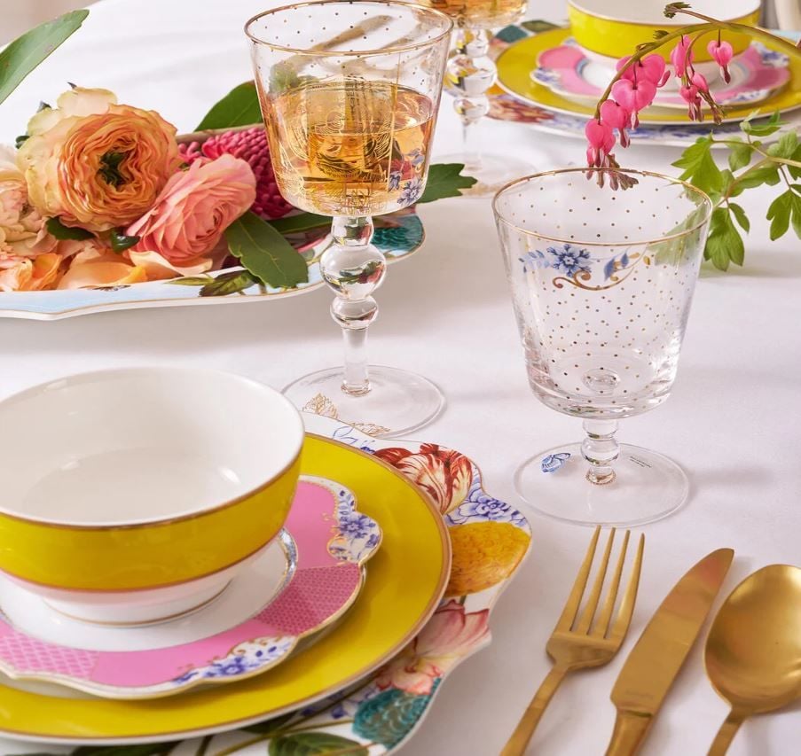 Pembe Porselen Pasta Tabağı 17 Cm Royal Collection by Pip Studio