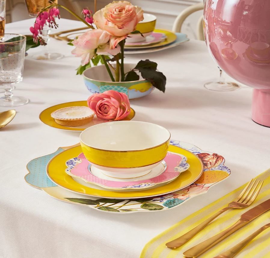 Pembe Porselen Pasta Tabağı 17 Cm Royal Collection by Pip Studio