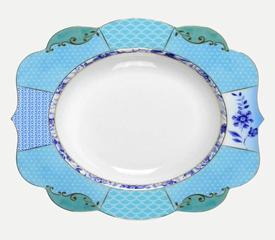 Mavi Porselen Çukur Tabak 23,5 Cm Royal Collection by Pip Studio