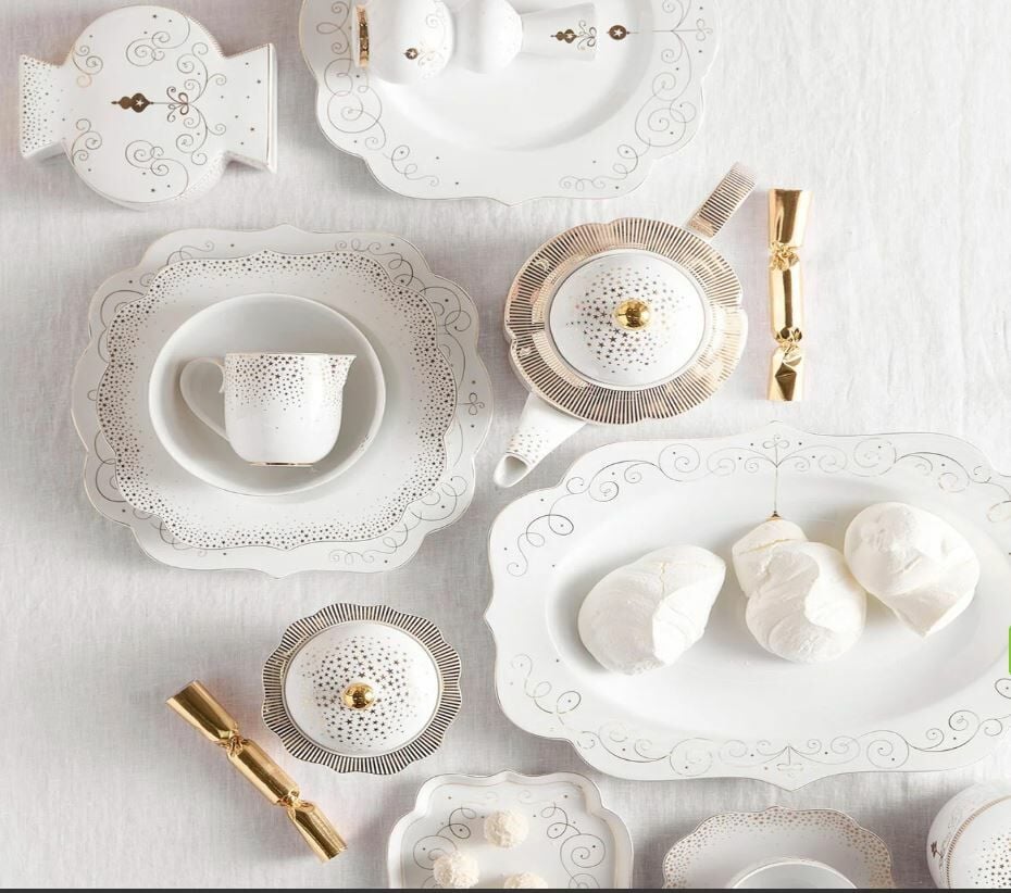 Beyaz Porselen Çukur Tabak 28 Cm Royal White Collection by Pip Studio