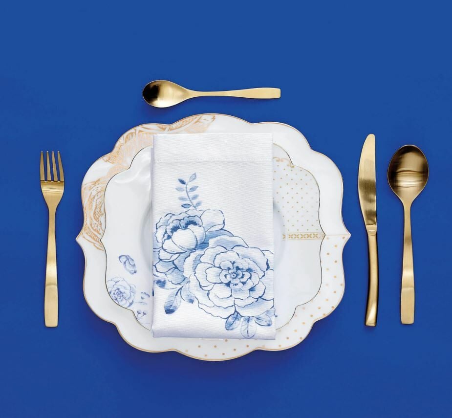 Mavi Beyaz Porselen Yemek Tabağı 28 Cm Royal White Collection by Pip Studio