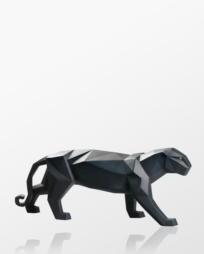 PANTER HEYKELİ SİYAH MAT