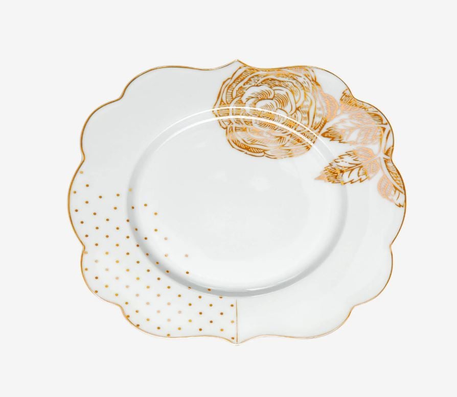 Mavi Beyaz Porselen Pasta Tabağı 17 Cm Royal White Collection by Pip Studio