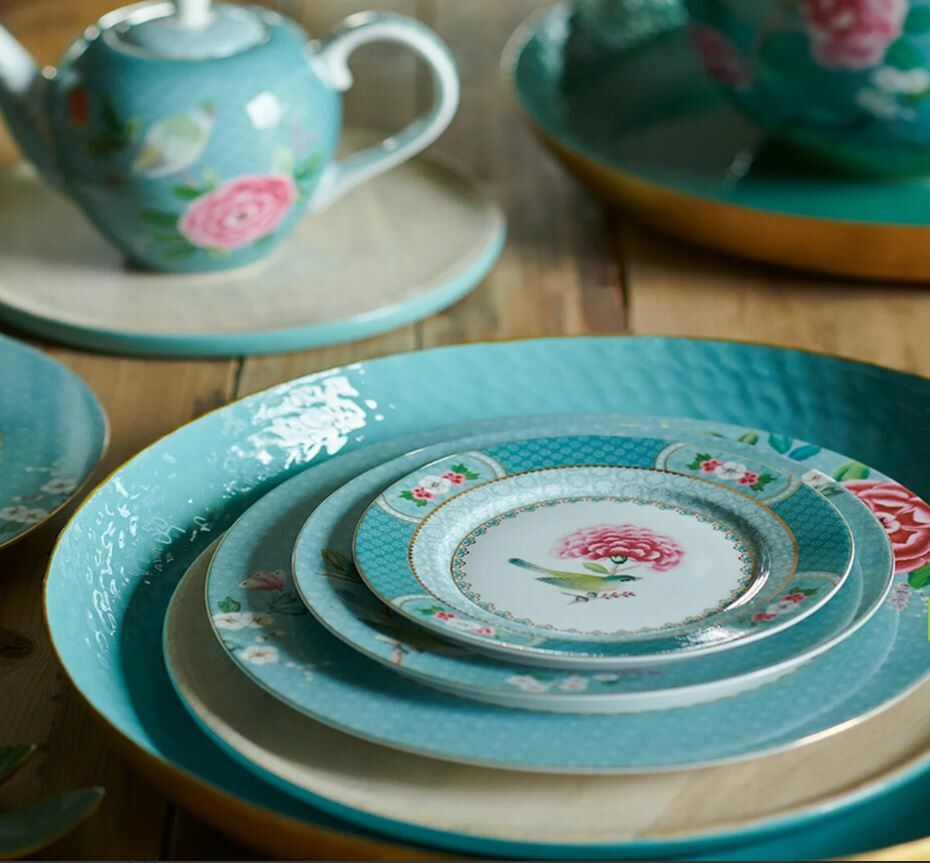 Mavi Porselen Kahvaltı Tabağı 21 Cm Blushing Birds Collection by Pip Studio