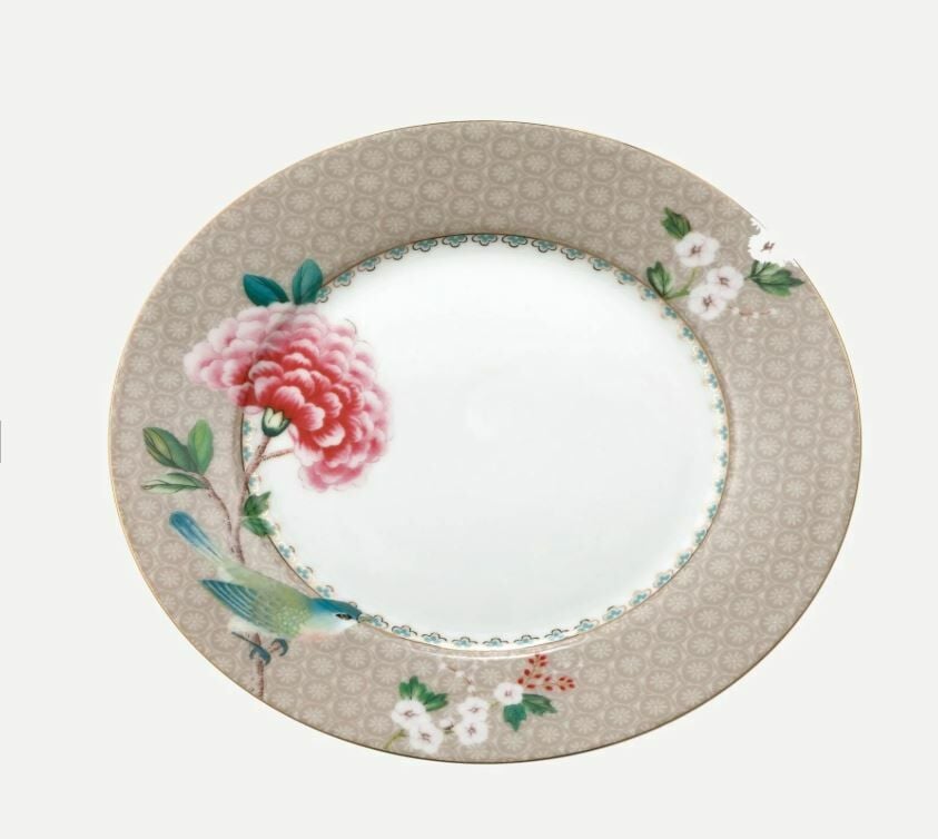 Haki Porselen Kahvaltı Tabağı 21 Cm Blushing Birds Collection by Pip Studio