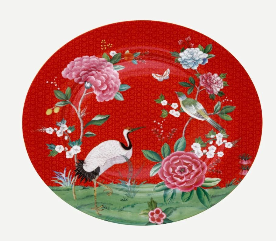 Kırmızı Porselen Supla 32 Cm Blushing Birds Collection by Pip Studio