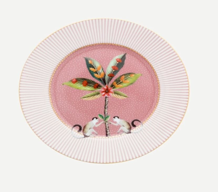 Pembe Porselen Pasta Tabağı 17 Cm La Majorelle Collection by Pip Studio
