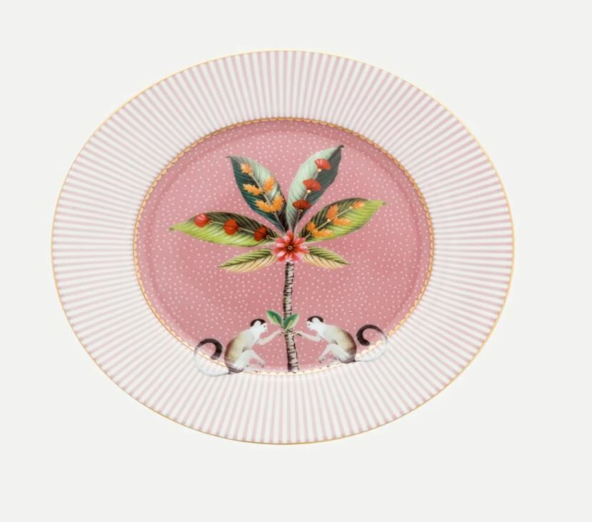 Pembe Porselen Pasta Tabağı 17 Cm La Majorelle Collection by Pip Studio